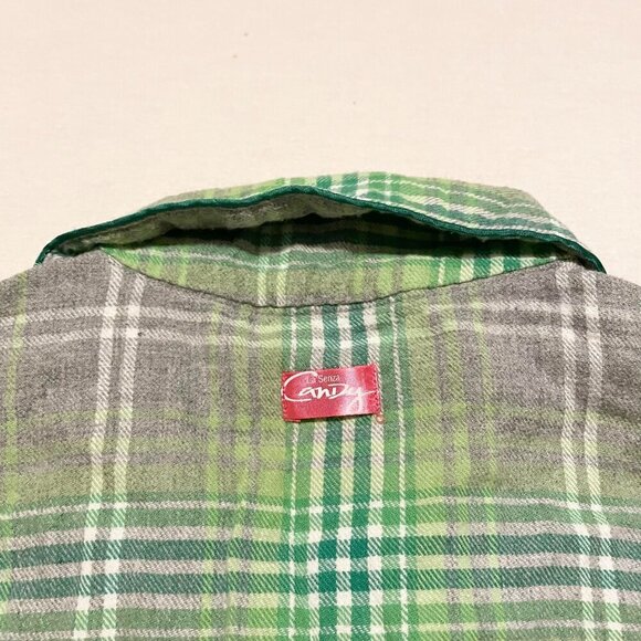 La Senza Candy Plaid Pajama Button Up Top Womens Size Small - Picture 14 of 16